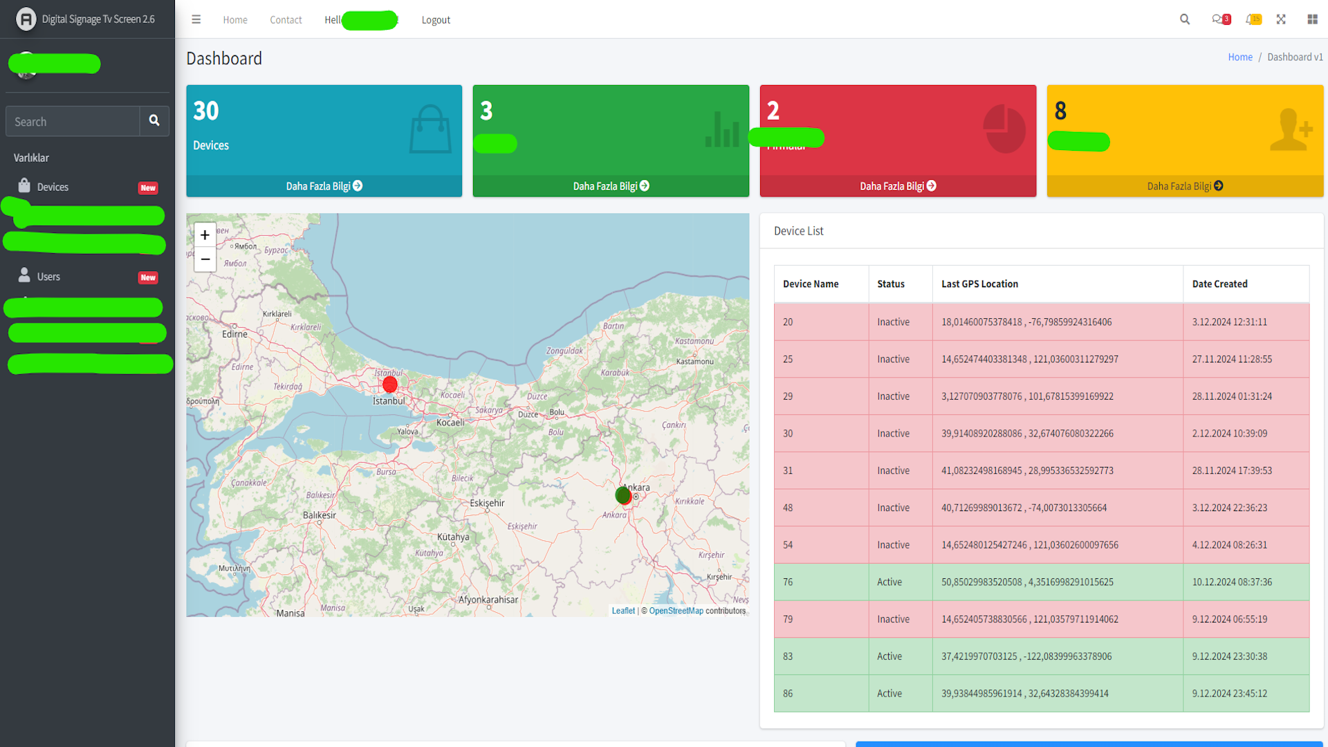 Web Interface Example 1